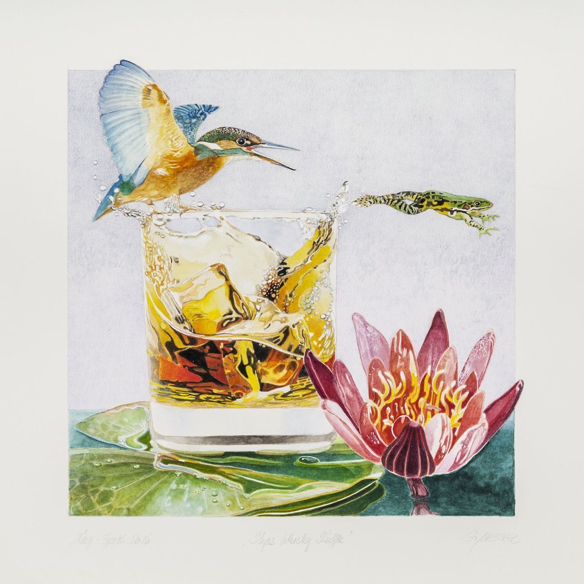 Malerei Kunst kaufen – Gemälde – Slyrs Whisky Shuffle