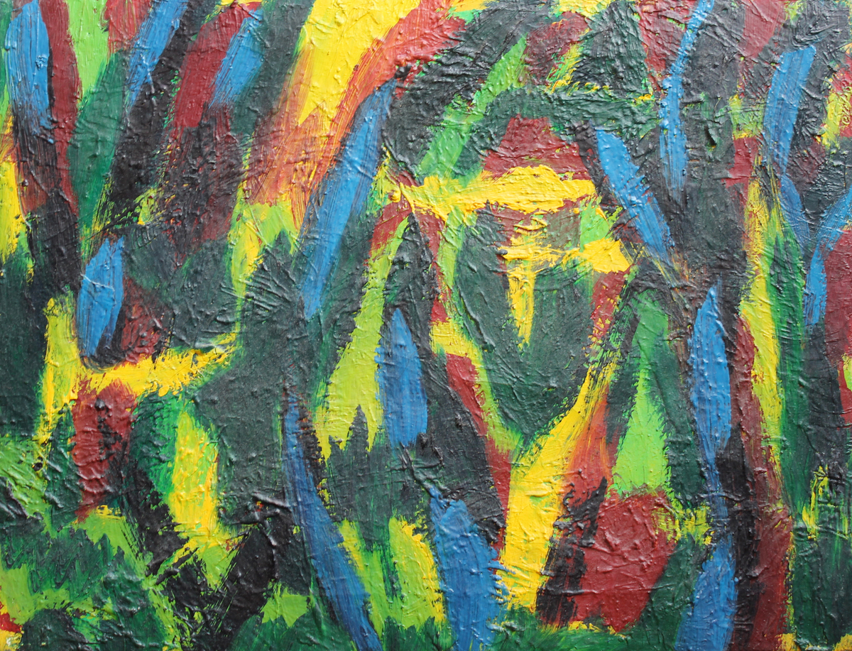 Malerei Kunst kaufen – Gemälde – Sonnendurchfluteter Blätterwald